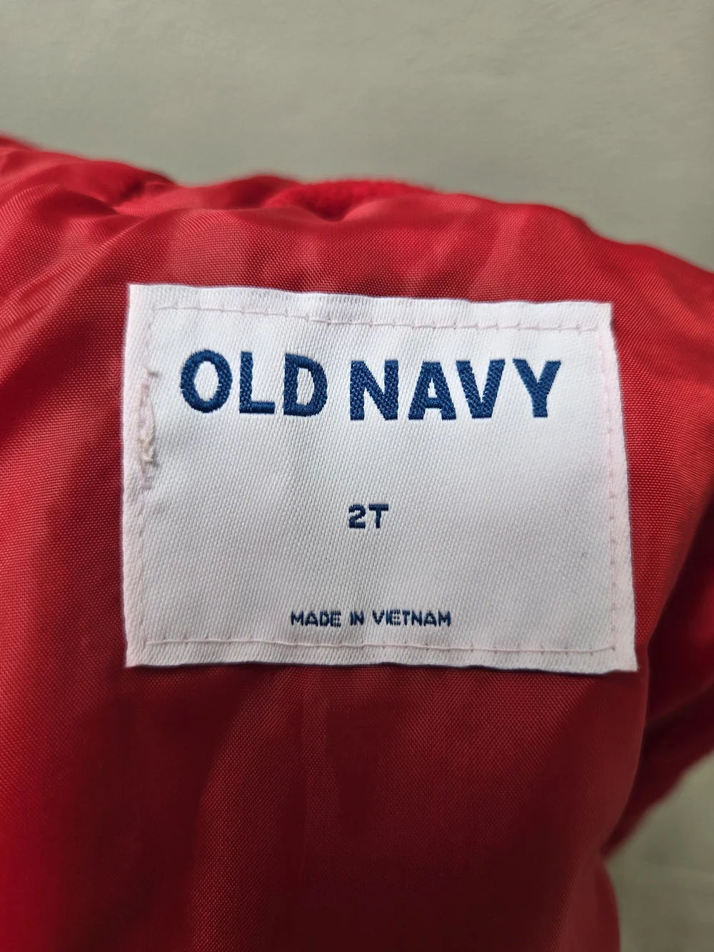Old Navy Kids' Red Hooded Wool-Feel Coat